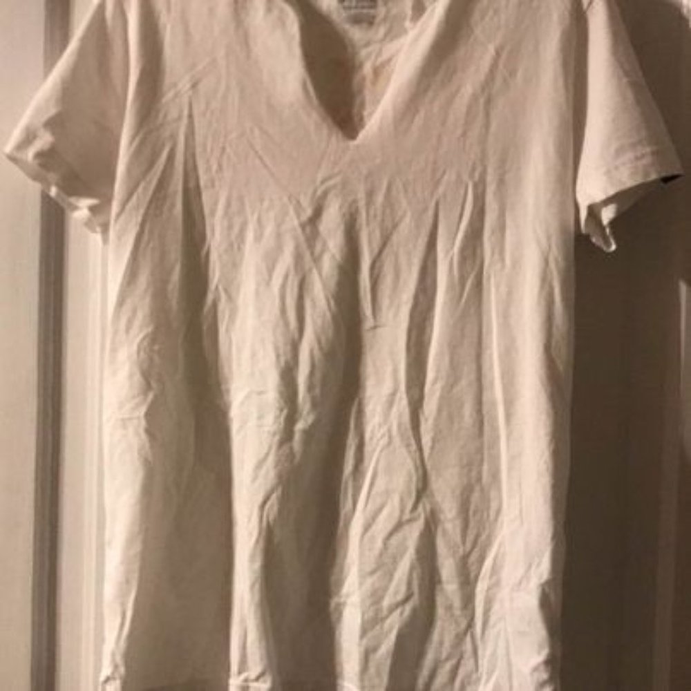 PINK White “Take care of you” Tee (Size small but is as big as Large)